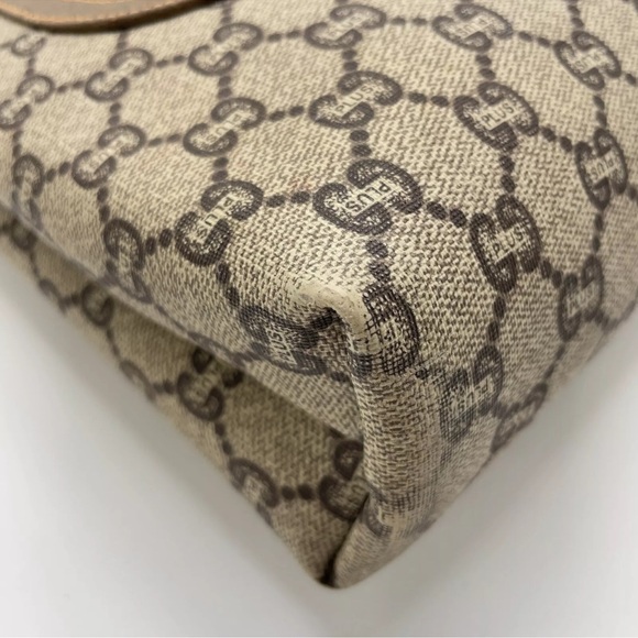 “24 hour sale”Authentic Gucci PLUS Sherry Line Beige PVC Tote Bag BEAUTIFUL BAG - Picture 8 of 16